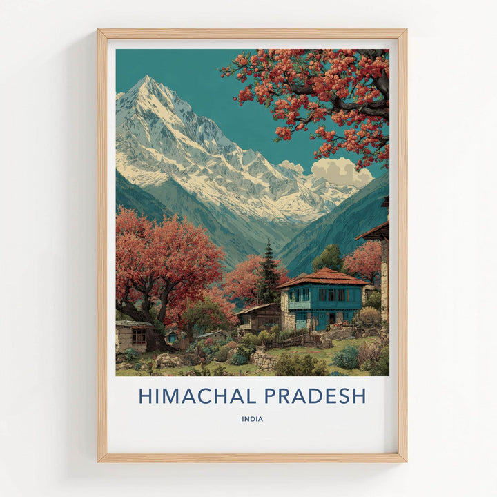 Himachal Pradesh Poster - India Fine Art - Himachal Pradesh Snowy Peaks Home Art