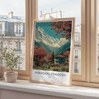 Himachal Pradesh Poster - India Fine Art - Himachal Pradesh Snowy Peaks Home Art