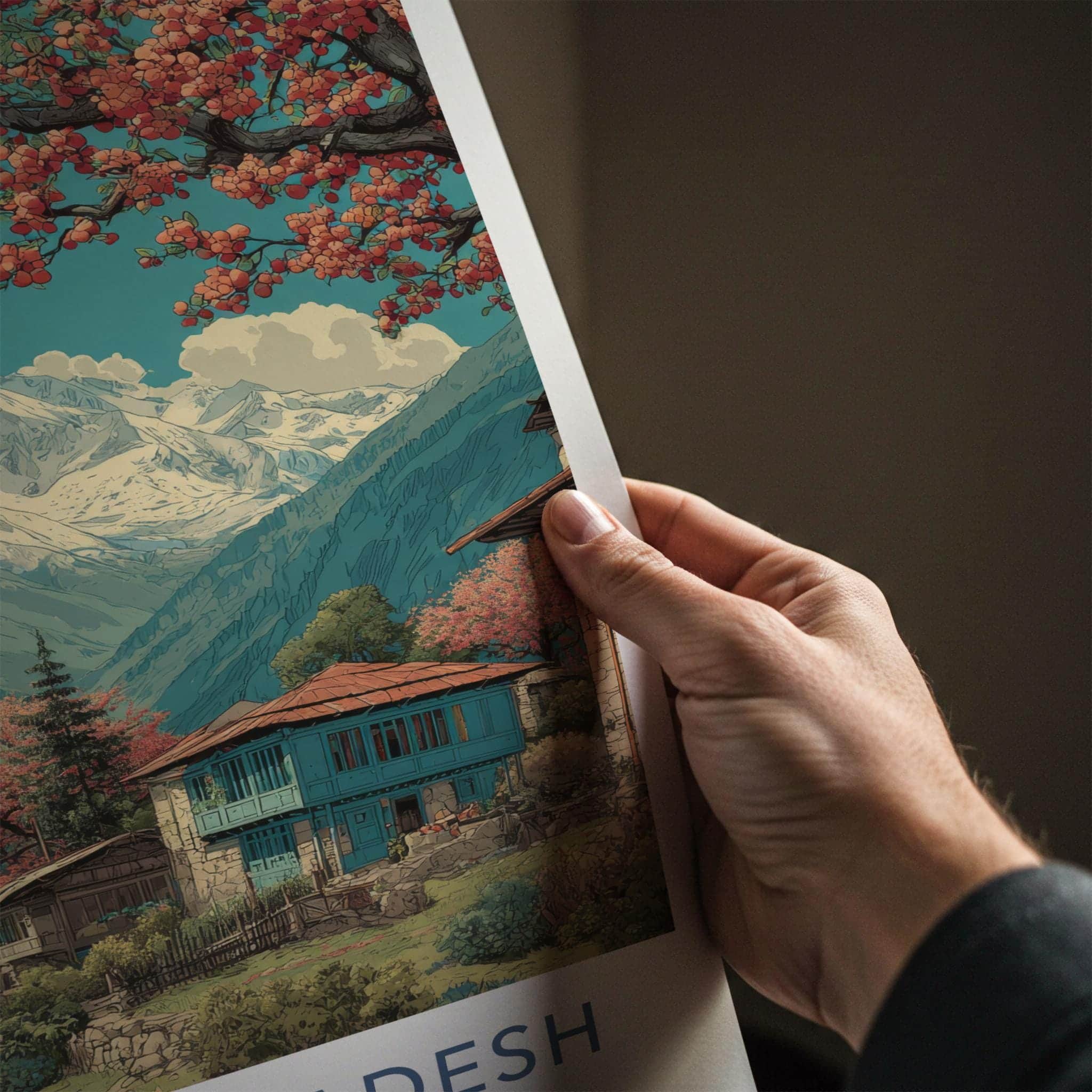 Himachal Pradesh Poster - India Fine Art - Himachal Pradesh Snowy Peaks Home Art