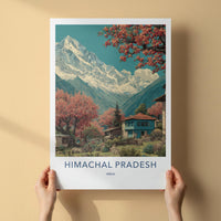Himachal Pradesh Poster - India Fine Art - Himachal Pradesh Snowy Peaks Home Art
