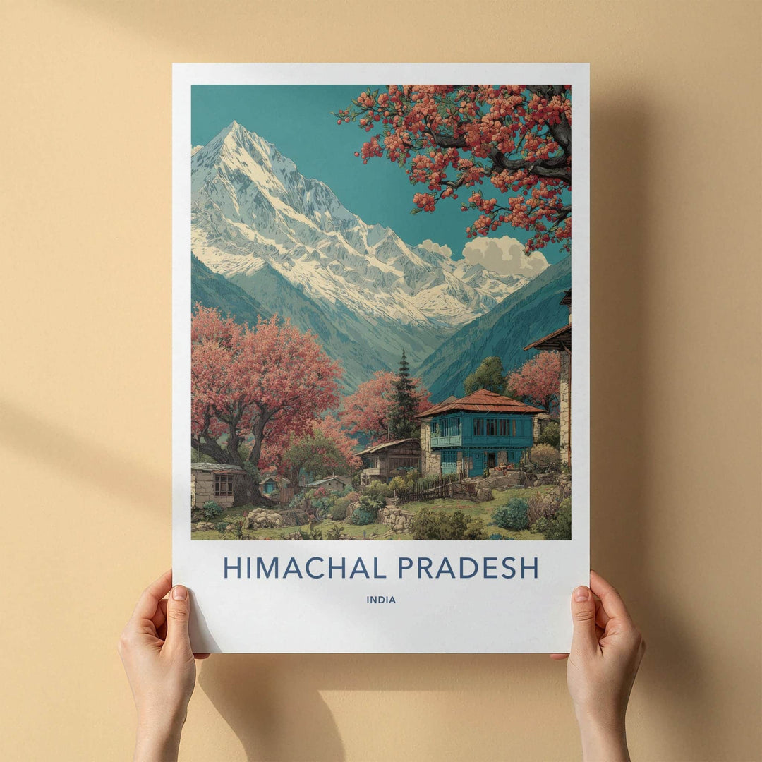 Himachal Pradesh Poster - India Fine Art - Himachal Pradesh Snowy Peaks Home Art