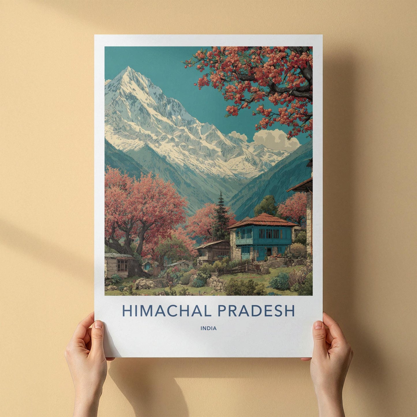 Himachal Pradesh Poster - India Fine Art - Himachal Pradesh Snowy Peaks Home Art