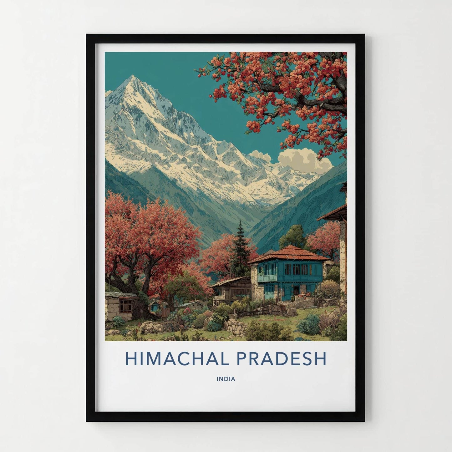 Himachal Pradesh Poster - India Fine Art - Himachal Pradesh Snowy Peaks Home Art