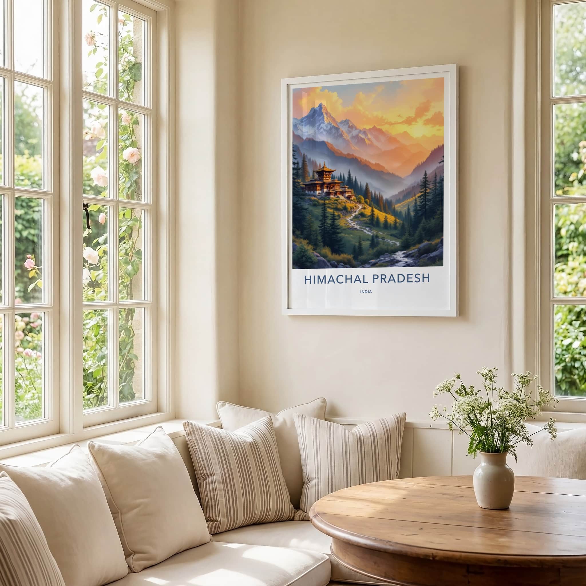 Himachal Pradesh Poster - India Wall Art - Himachal Pradesh Temple Gift