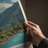 Himachal Pradesh Poster - India Wall Art - Himachal Pradesh Valley Gift