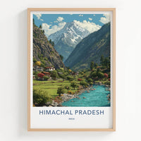 Himachal Pradesh Poster - India Wall Art - Himachal Pradesh Valley Gift