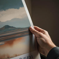 Hjorleifshofdi Poster - Iceland Wall Art - Moody Mountain Reflection Gift