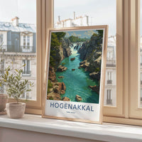 Hogenakkal Poster - India Travel Art - Tamil Nadu Gorge River Waterfall Home Decor