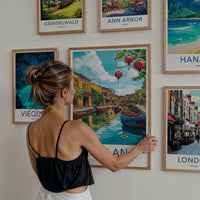 Hoi An Poster - Vietnam Framed Art - Ancient Town River Gallery Art