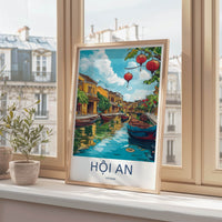 Hoi An Poster - Vietnam Framed Art - Ancient Town River Gallery Art