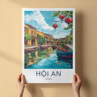 Hoi An Poster - Vietnam Framed Art - Ancient Town River Gallery Art