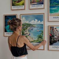 Hope Island Poster - Australia Travel Art - Lush Island Marina Home Decor