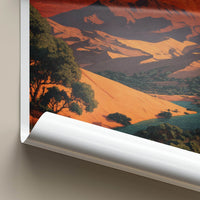 Huacachina Poster - Peru Wall Art - Desert Oasis Lagoon Home Decor