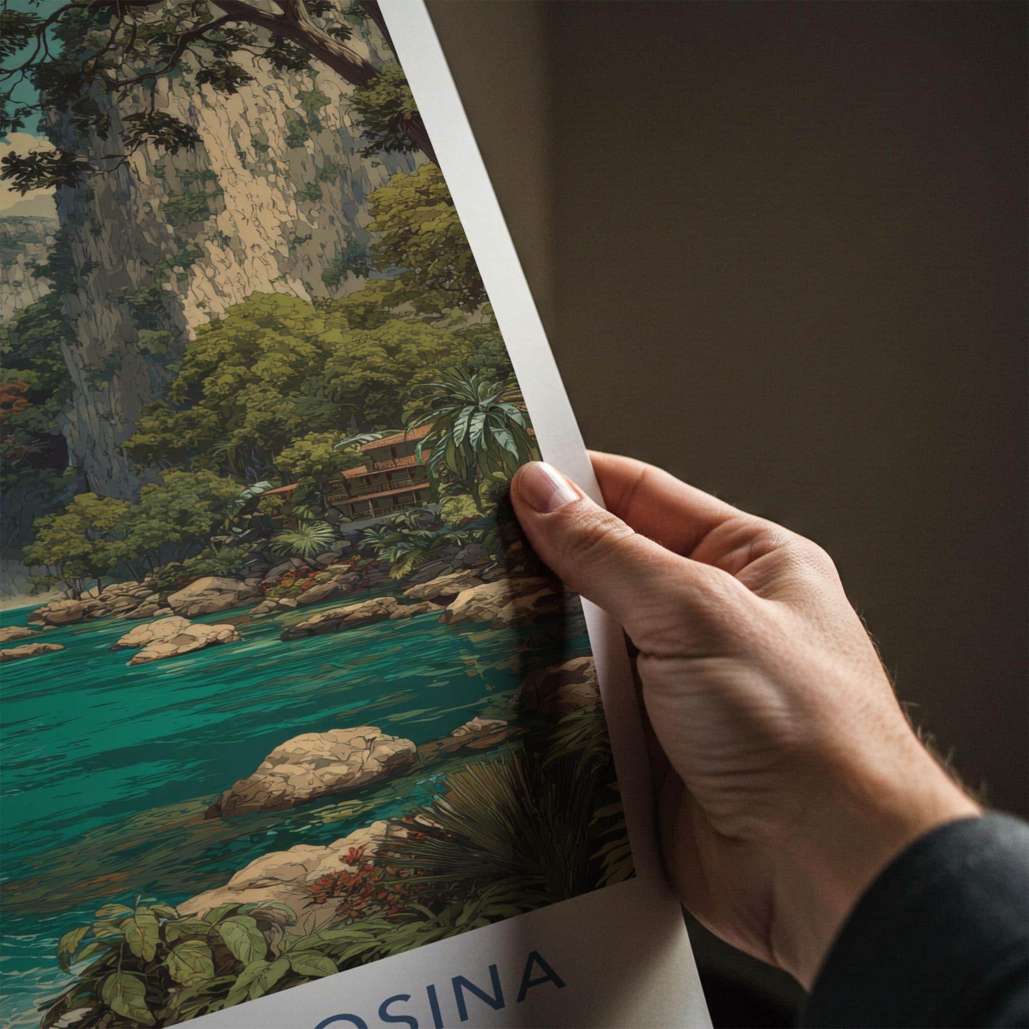 Huasteca Potosina Poster - Mexico Travel Art - River Waterfall Home Decor