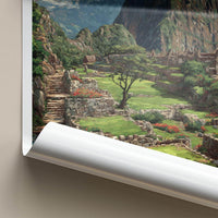 Huayna Picchu Poster - Peru Travel Art - Ancient Mountain Terraces Home Decor