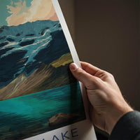 Humantay Lake Poster - Peru Wall Art - Turquoise Lake Mountains Home Decor