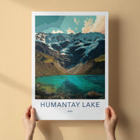 Humantay Lake Poster - Peru Wall Art - Turquoise Lake Mountains Home Decor