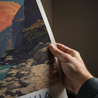 Hutiao Xia Poster - China Travel Art - River Gorge Moon Gallery Art