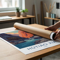 Hutiao Xia Poster - China Travel Art - Sunlit Canyon River Home Decor