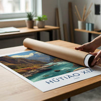 Hutiao Xia Poster - China Travel Art - Turquoise River Peaks Home Decor