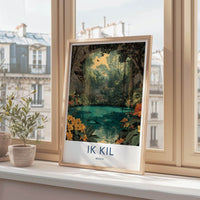 IK KIL Poster - Mexico Art Print - Hanging Vines Cenote Gallery Art