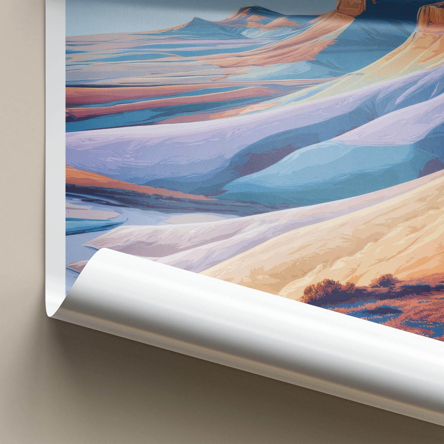 Arckaringa Poster - Australia Wall Art - Layered Desert Landscape Home Decor