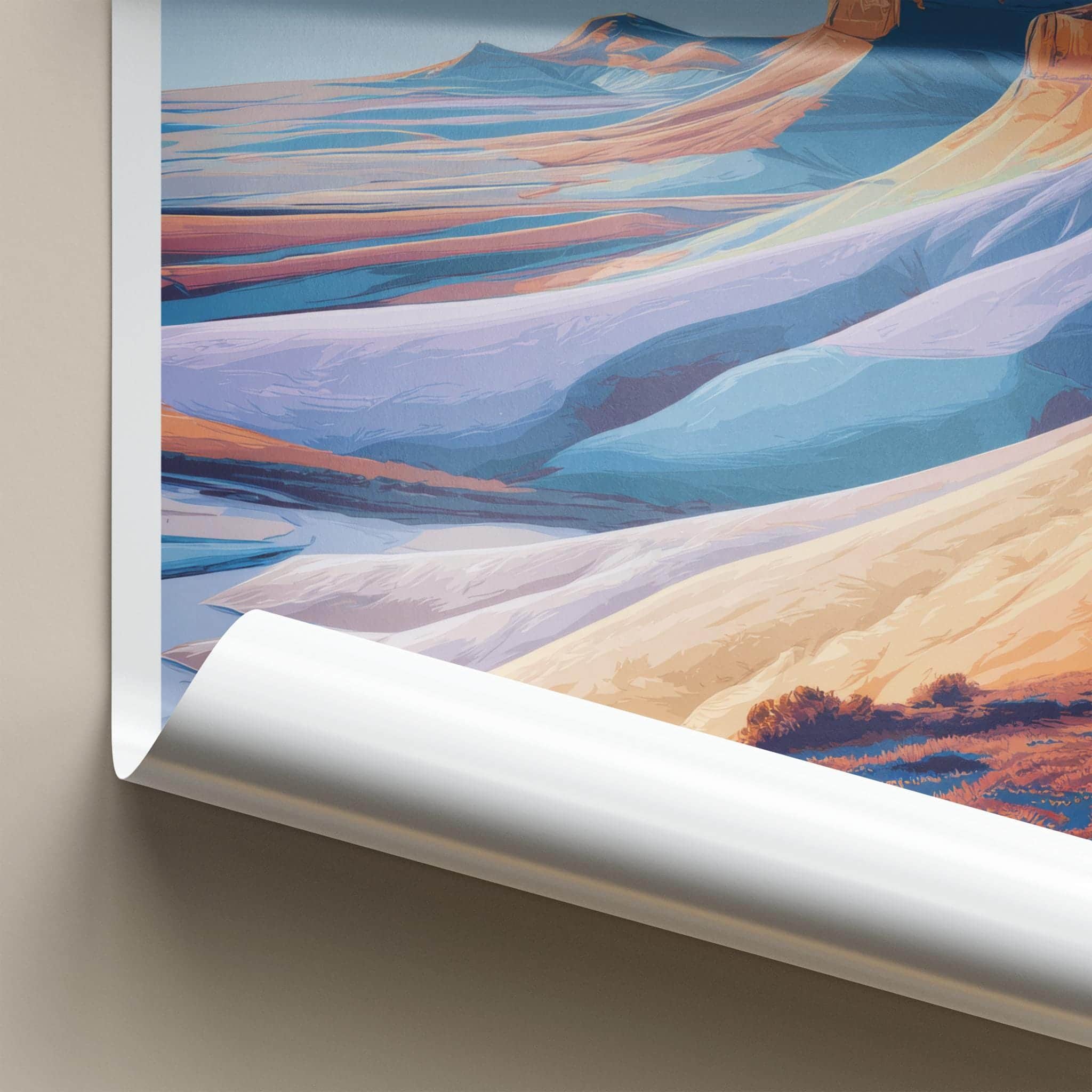 Arckaringa Poster - Australia Wall Art - Layered Desert Landscape Home Decor