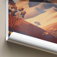 Breakaways Poster - Australia Scenic Art - Outback Sandy Hills Wall Decor