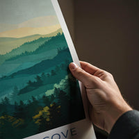 Greenbrier Cove Poster - Tennessee Wall Art - Layered Forest Mountains Home Decor