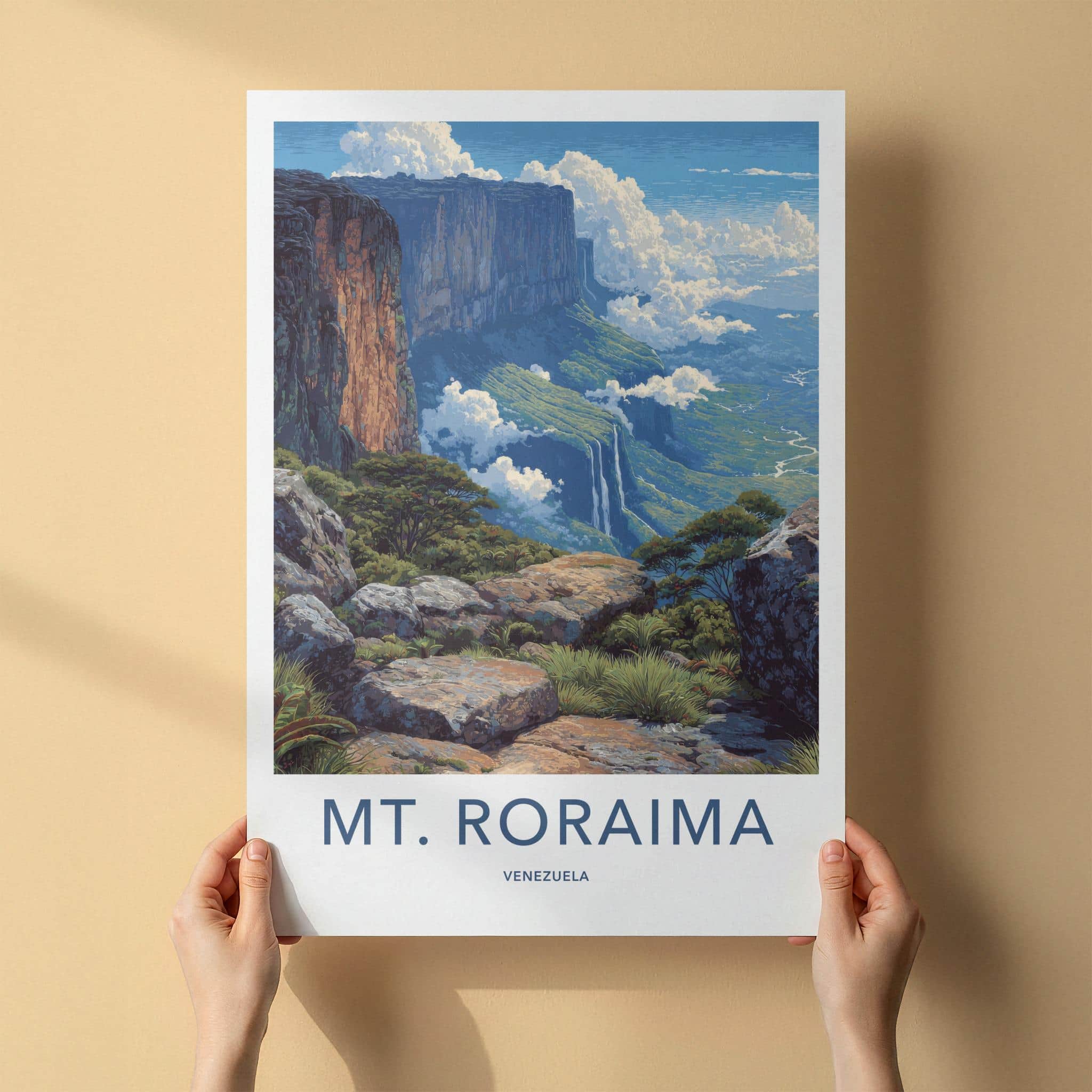 Mount Roraima Poster - Venezuela Travel Art - Majestic Mountain Vista Home Decor