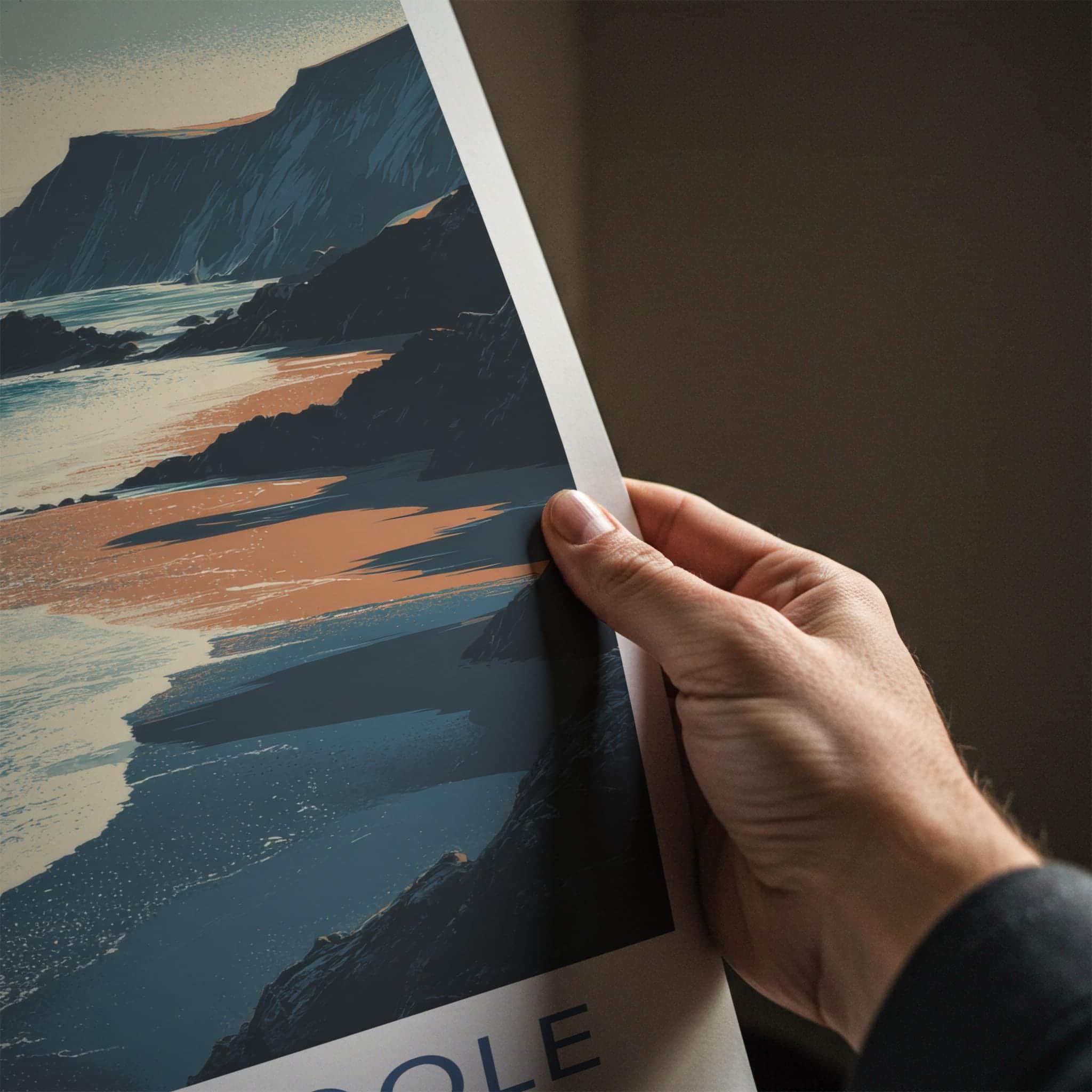 Coumeenole Poster - Ireland Wall Art - Wild Atlantic Shoreline Home Decor