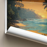 Daintree Poster - Australia Wall Art - Golden Beach Sunset Home Decor