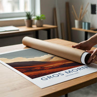 Gros Morne Poster - Canada Travel Art - Rolling Orange Landscape Wall Decor