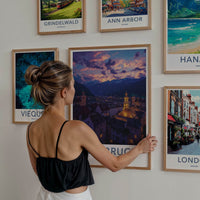 Innsbruck Poster - Austria Travel Art - Mountain City Sunset Home Decor