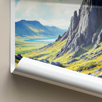 Isle Of Skye Poster - Scotland Travel Art - Dramatic Rock Formation Wall Decor