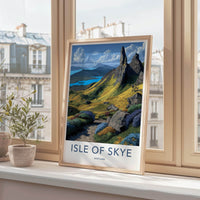 Isle Of Skye Poster - Scotland Travel Art - Storr Rock Formations Home Decor