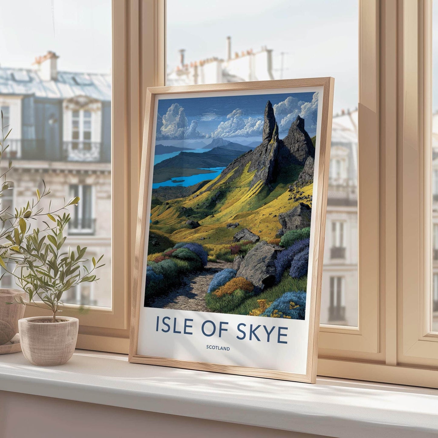 Isle Of Skye Poster - Scotland Travel Art - Storr Rock Formations Home Decor