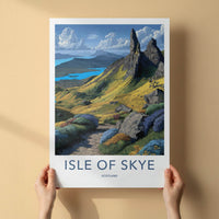 Isle Of Skye Poster - Scotland Travel Art - Storr Rock Formations Home Decor