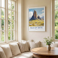 Isle Of Skye Poster - Scotland Travel Art - Tall Basalt Columns Home Decor