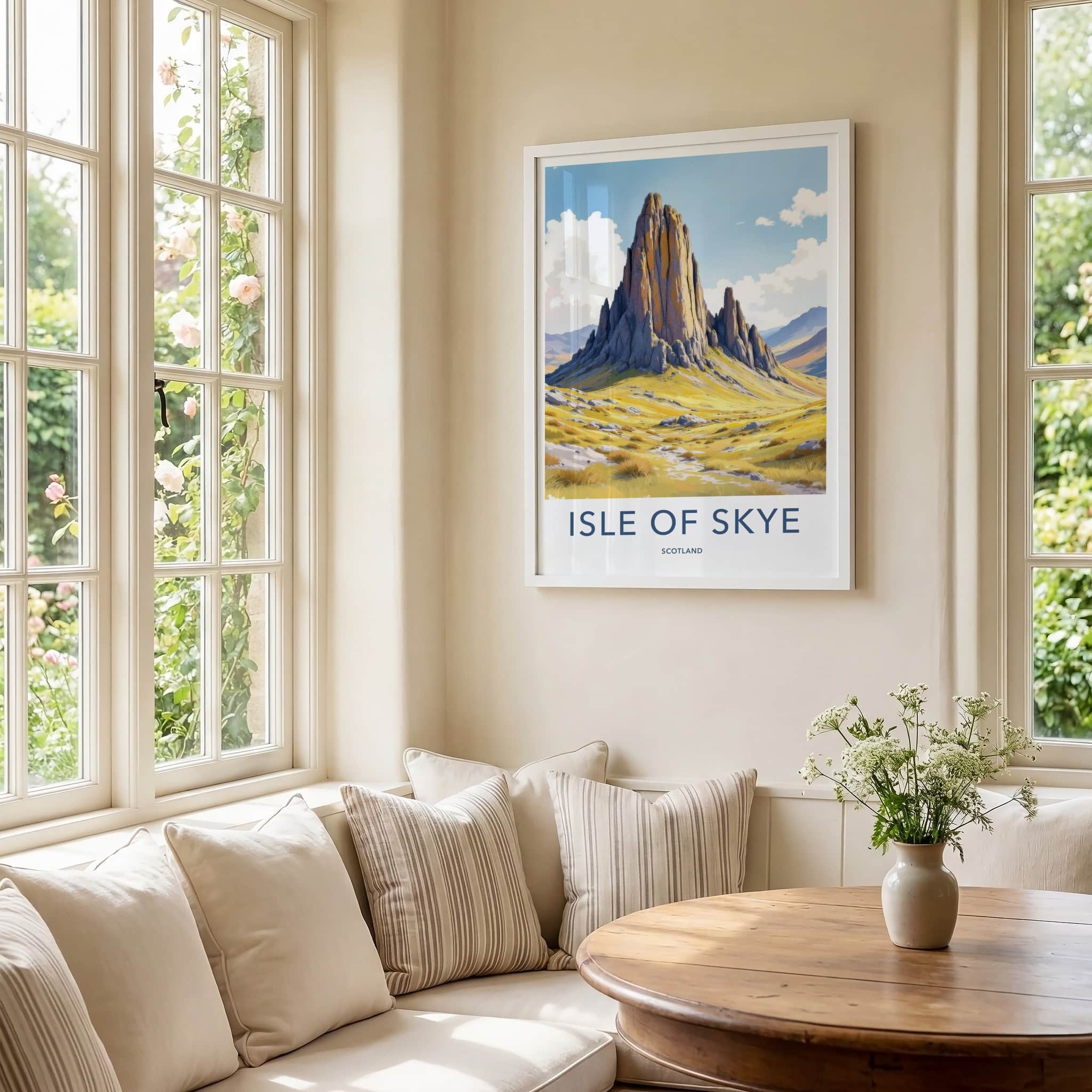 Isle Of Skye Poster - Scotland Travel Art - Tall Basalt Columns Home Decor