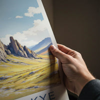 Isle Of Skye Poster - Scotland Travel Art - Tall Basalt Columns Home Decor