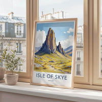 Isle Of Skye Poster - Scotland Travel Art - Tall Basalt Columns Home Decor