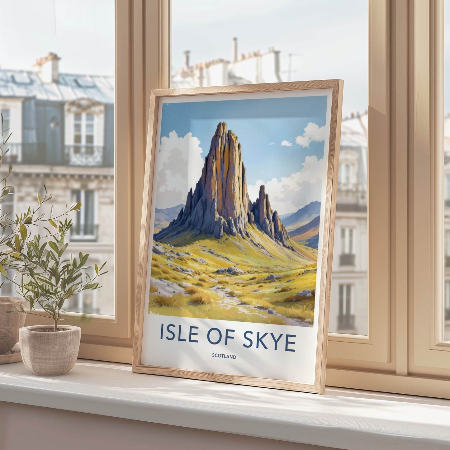 Isle Of Skye Poster - Scotland Travel Art - Tall Basalt Columns Home Decor