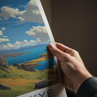 Isle of Skye Poster - Scotland Travel Art - Towering Sea Cliffs Home Decor