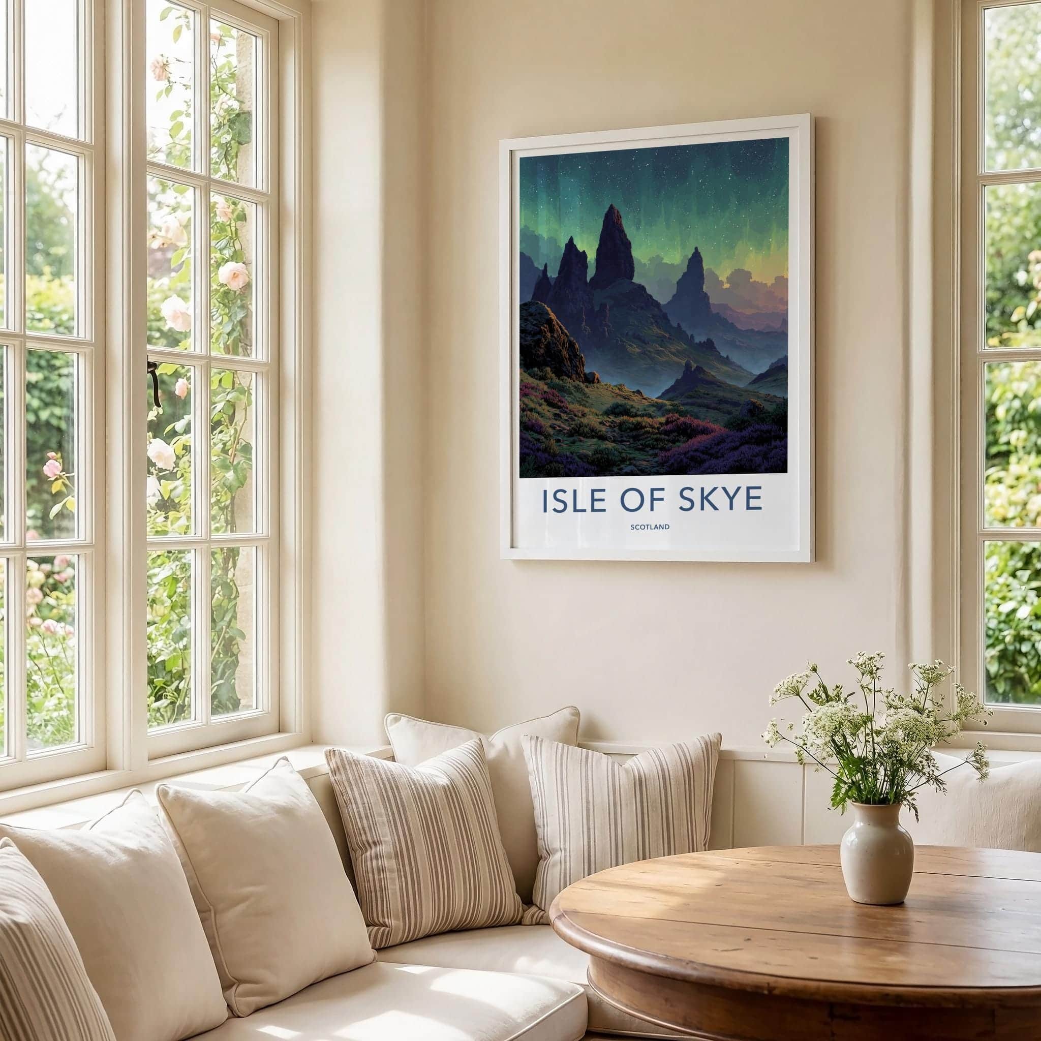 Isle Of Skye Poster - Scotland Wall Art - Dramatic Peaks Starry Sky Home Decor