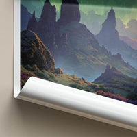 Isle Of Skye Poster - Scotland Wall Art - Dramatic Peaks Starry Sky Home Decor