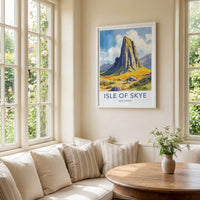 Isle Of Skye Poster - United Kingdom Travel Art - Craggy Mountain Peaks Decor