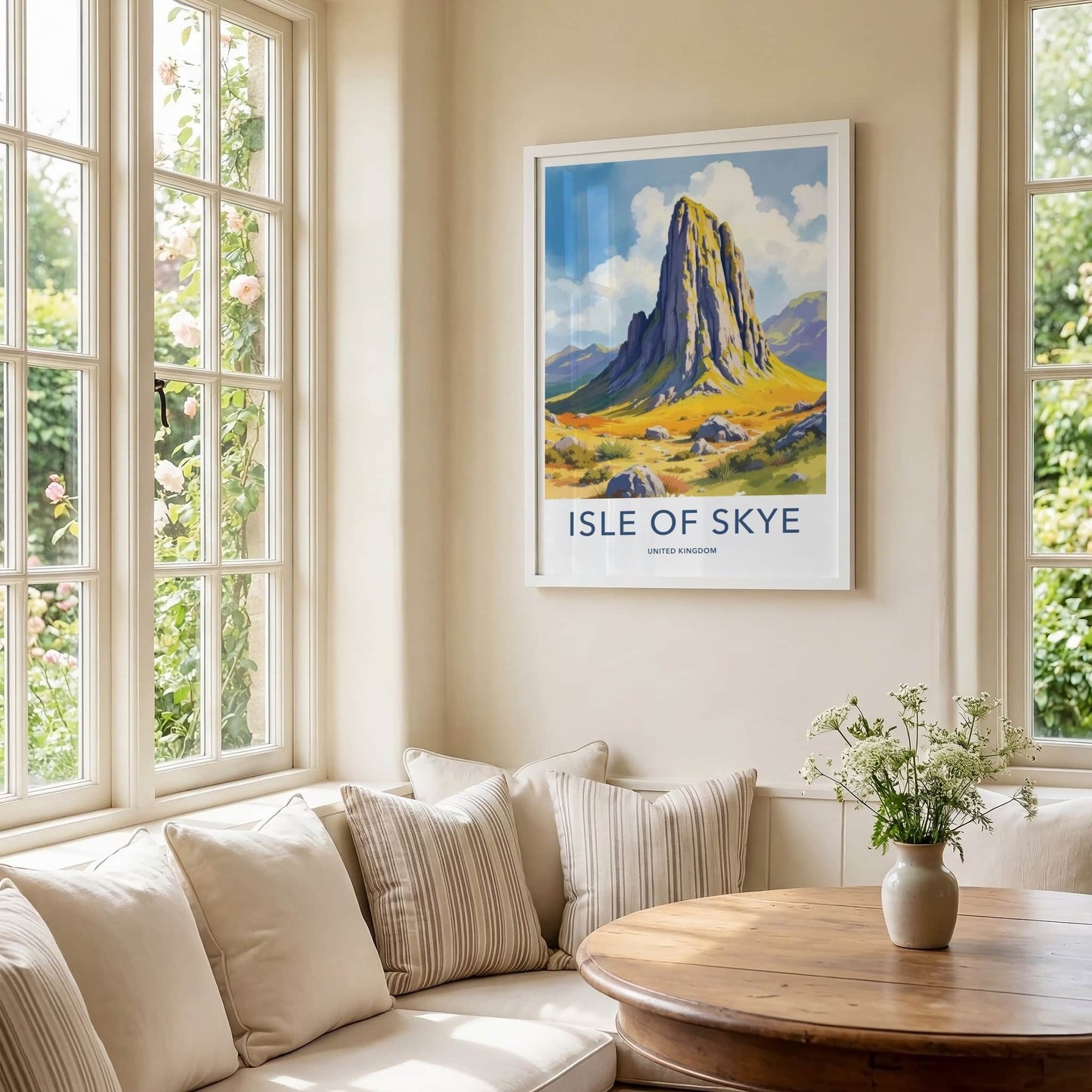 Isle Of Skye Poster - United Kingdom Travel Art - Craggy Mountain Peaks Decor