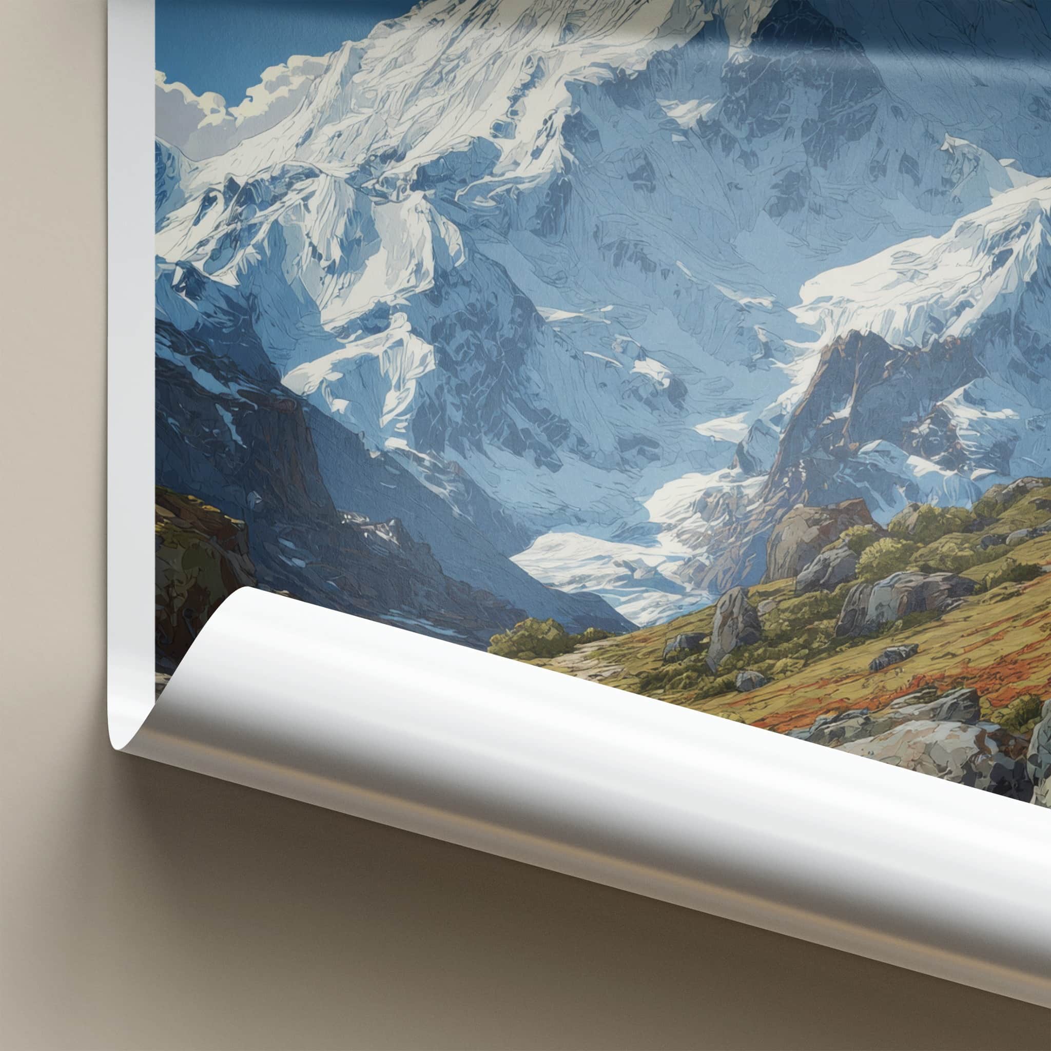 Ismoil Somoni Poster - Tajikistan Framed Art - Snow Peak Trail Home Decor