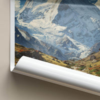 Ismoil Somoni Poster - Tajikistan Travel Art - Snowy Mountain Peak Home Decor